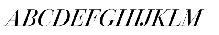 Bodoni PT Display Italic Font UPPERCASE