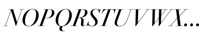 Bodoni PT Display Italic Font UPPERCASE