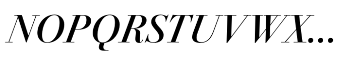 Bodoni PT Display Medium Italic Font UPPERCASE