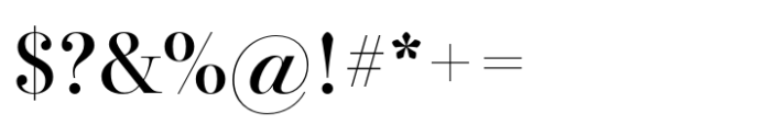 Bodoni PT Display Medium Font OTHER CHARS