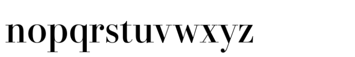 Bodoni PT Display Medium Font LOWERCASE