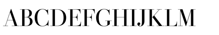 Bodoni PT Display Font UPPERCASE