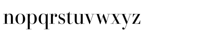 Bodoni PT Display Font LOWERCASE