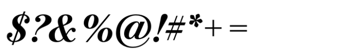 Bodoni PT Subhead Bold Italic Font OTHER CHARS