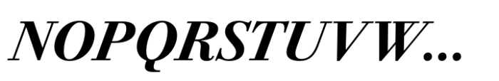 Bodoni PT Subhead Bold Italic Font UPPERCASE
