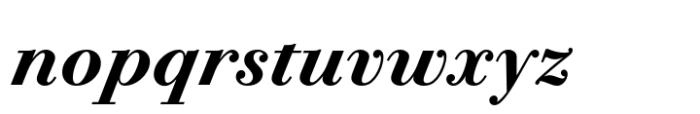 Bodoni PT Subhead Bold Italic Font LOWERCASE