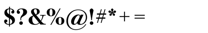 Bodoni PT Subhead Bold Font OTHER CHARS