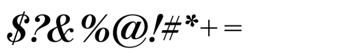 Bodoni PT Subhead Demi Italic Font OTHER CHARS