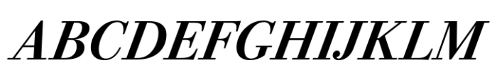 Bodoni PT Subhead Demi Italic Font UPPERCASE