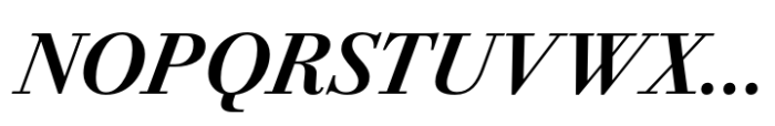 Bodoni PT Subhead Demi Italic Font UPPERCASE