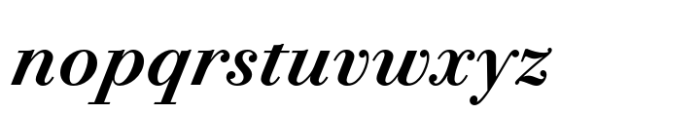 Bodoni PT Subhead Demi Italic Font LOWERCASE
