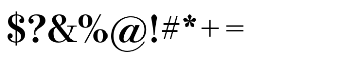 Bodoni PT Subhead Demi Font OTHER CHARS