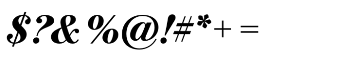 Bodoni PT Subhead Extra Bold Italic Font OTHER CHARS