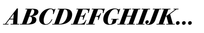 Bodoni PT Subhead Extra Bold Italic Font UPPERCASE