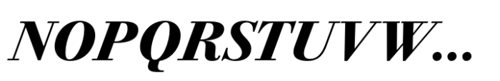 Bodoni PT Subhead Extra Bold Italic Font UPPERCASE