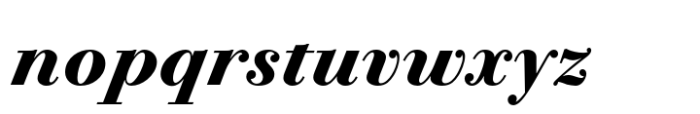 Bodoni PT Subhead Extra Bold Italic Font LOWERCASE