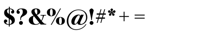 Bodoni PT Subhead Extra Bold Font OTHER CHARS