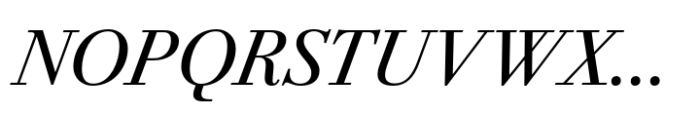 Bodoni PT Subhead Italic Font UPPERCASE