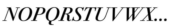 Bodoni PT Subhead Medium Italic Font UPPERCASE