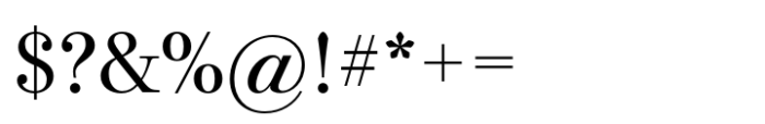 Bodoni PT Subhead Font OTHER CHARS