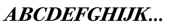 Bodoni PT Text Bold Italic Font UPPERCASE