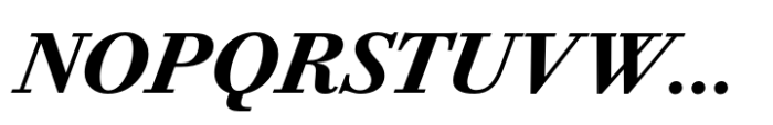 Bodoni PT Text Bold Italic Font UPPERCASE