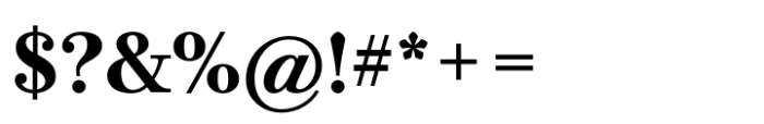Bodoni PT Text Bold Font OTHER CHARS
