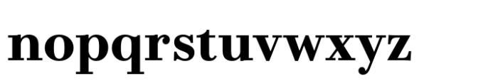 Bodoni PT Text Bold Font LOWERCASE