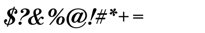 Bodoni PT Text Demi Italic Font OTHER CHARS