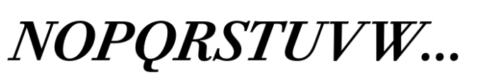 Bodoni PT Text Demi Italic Font UPPERCASE