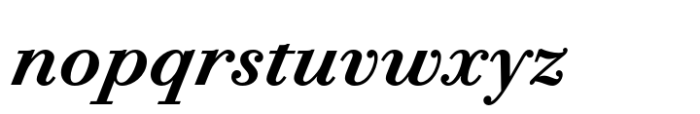 Bodoni PT Text Demi Italic Font LOWERCASE