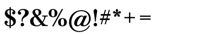 Bodoni PT Text Demi Font OTHER CHARS