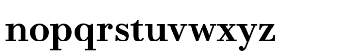 Bodoni PT Text Demi Font LOWERCASE