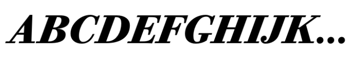 Bodoni PT Text Extra Bold Italic Font UPPERCASE