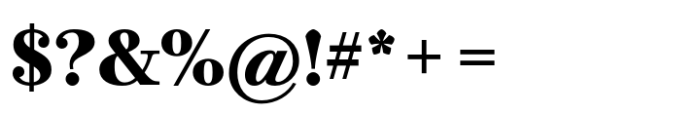 Bodoni PT Text Extra Bold Font OTHER CHARS