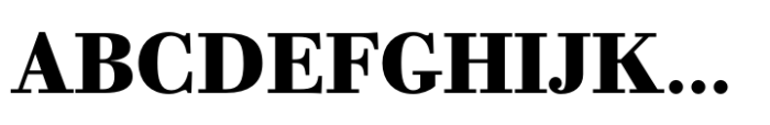 Bodoni PT Text Extra Bold Font UPPERCASE