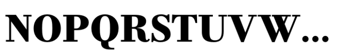 Bodoni PT Text Extra Bold Font UPPERCASE