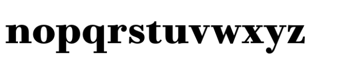 Bodoni PT Text Extra Bold Font LOWERCASE