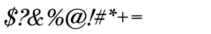 Bodoni PT Text Italic Font OTHER CHARS