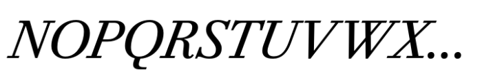 Bodoni PT Text Italic Font UPPERCASE