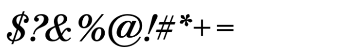 Bodoni PT Text Medium Italic Font OTHER CHARS