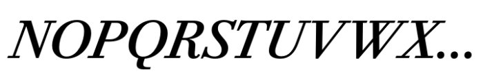 Bodoni PT Text Medium Italic Font UPPERCASE