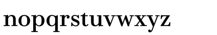 Bodoni PT Text Medium Font LOWERCASE