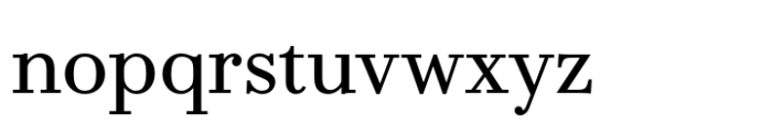 Bodoni PT Text Font LOWERCASE