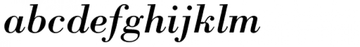 Bodoni Pro Italic Font LOWERCASE