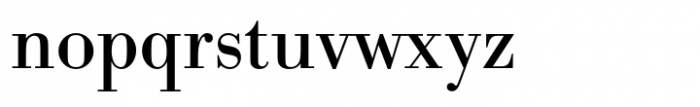 Bodoni Regular Font LOWERCASE