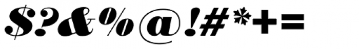Bodoni SB ExtraBold Italic Font OTHER CHARS