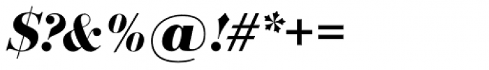 Bodoni SH Bold Italic Font OTHER CHARS