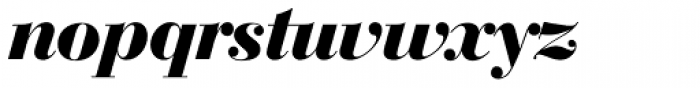 Bodoni SH Bold Italic Font LOWERCASE