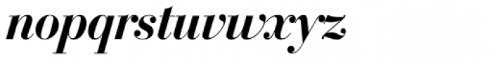 Bodoni SH Med Italic Font LOWERCASE